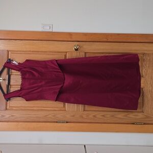 DaVinci Red Wine Evening Corset And Long Skirt, Size 14, NWT